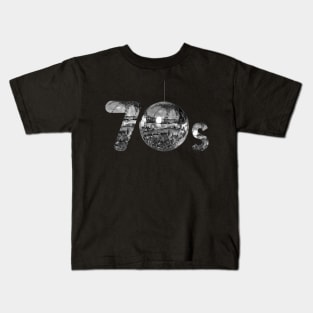 70s Silver Disco Kids T-Shirt